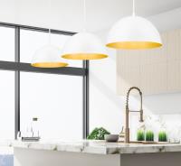 One Light Pendant by Z-Lite - Vega Collection, Matte White Finish - 4501P16-MW