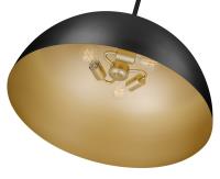 Three Light Pendant by Z-Lite - Vega Collection, Matte Black Finish - 4501P24-MB