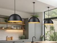 Three Light Pendant by Z-Lite - Vega Collection, Matte Black Finish - 4501P24-MB