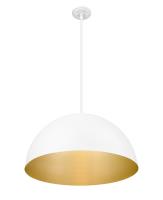 Three Light Pendant by Z-Lite - Vega Collection, Matte White Finish - 4501P24-MW