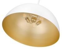 Three Light Pendant by Z-Lite - Vega Collection, Matte White Finish - 4501P24-MW