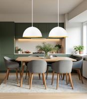 Three Light Pendant by Z-Lite - Vega Collection, Matte White Finish - 4501P24-MW