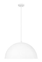 Three Light Pendant by Z-Lite - Vega Collection, Matte White Finish - 4501P24-MW