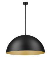 Three Light Pendant by Z-Lite - Vega Collection, Matte Black Finish - 4501P32-MB