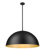 Three Light Pendant by Z-Lite - Vega Collection, Matte Black Finish - 4501P32-MB