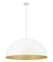 Three Light Pendant by Z-Lite - Vega Collection, Matte White Finish - 4501P32-MW