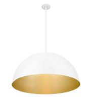 Three Light Pendant by Z-Lite - Vega Collection, Matte White Finish - 4501P32-MW