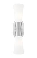 Two Light Wall Sconce by Z-Lite - Emrys Collection, Brushed Nickel Finish - 4504-2S-BN