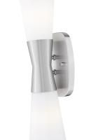 Two Light Wall Sconce by Z-Lite - Emrys Collection, Brushed Nickel Finish - 4504-2S-BN