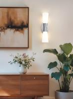 Two Light Wall Sconce by Z-Lite - Emrys Collection, Brushed Nickel Finish - 4504-2S-BN