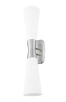 Two Light Wall Sconce by Z-Lite - Emrys Collection, Brushed Nickel Finish - 4504-2SL-BN