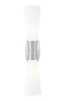 Two Light Wall Sconce by Z-Lite - Emrys Collection, Brushed Nickel Finish - 4504-2SL-BN