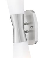 Two Light Wall Sconce by Z-Lite - Emrys Collection, Brushed Nickel Finish - 4504-2SL-BN