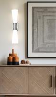 Two Light Wall Sconce by Z-Lite - Emrys Collection, Brushed Nickel Finish - 4504-2SL-BN