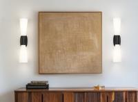 Two Light Wall Sconce by Z-Lite - Emrys Collection, Matte Black Finish - 4504-2SL-MB