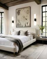 Two Light Wall Sconce by Z-Lite - Emrys Collection, Matte Black Finish - 4504-2SL-MB