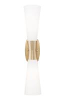 Two Light Wall Sconce by Z-Lite - Emrys Collection, Modern Gold Finish - 4504-2SL-MGLD