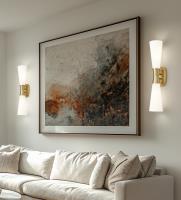 Two Light Wall Sconce by Z-Lite - Emrys Collection, Modern Gold Finish - 4504-2SL-MGLD