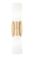Two Light Wall Sconce by Z-Lite - Emrys Collection, Modern Gold Finish - 4504-2S-MGLD