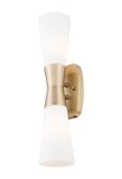 Two Light Wall Sconce by Z-Lite - Emrys Collection, Modern Gold Finish - 4504-2S-MGLD