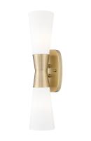 Two Light Wall Sconce by Z-Lite - Emrys Collection, Modern Gold Finish - 4504-2S-MGLD