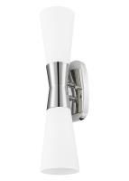 Two Light Wall Sconce by Z-Lite - Emrys Collection, Polished Nickel Finish - 4504-2S-PN
