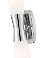 Two Light Wall Sconce by Z-Lite - Emrys Collection, Polished Nickel Finish - 4504-2S-PN