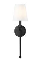 One Light Wall Sconce by Z-Lite - Jisele Collection, Matte Black Finish - 4505-1S-MB