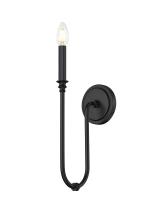 One Light Wall Sconce by Z-Lite - Jisele Collection, Matte Black Finish - 4505-1S-MB