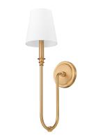 One Light Wall Sconce by Z-Lite - Jisele Collection, Rubbed Brass Finish - 4505-1S-RB