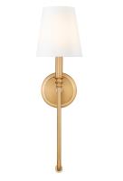 One Light Wall Sconce by Z-Lite - Jisele Collection, Rubbed Brass Finish - 4505-1S-RB