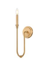 One Light Wall Sconce by Z-Lite - Jisele Collection, Rubbed Brass Finish - 4505-1S-RB