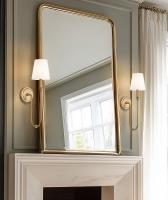 One Light Wall Sconce by Z-Lite - Jisele Collection, Rubbed Brass Finish - 4505-1S-RB