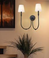 Two Light Wall Sconce by Z-Lite - Jisele Collection, Matte Black Finish - 4505-2S-MB