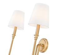 Two Light Wall Sconce by Z-Lite - Jisele Collection, Rubbed Brass Finish - 4505-2S-RB