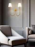 Two Light Wall Sconce by Z-Lite - Jisele Collection, Rubbed Brass Finish - 4505-2S-RB
