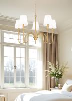 Five Light Chandelier by Z-Lite - Jisele Collection, Rubbed Brass Finish - 4505-5RB