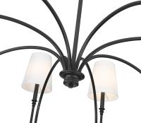 Eight Light Chandelier by Z-Lite - Jisele Collection, Matte Black Finish - 4505-8MB