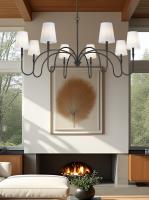 Eight Light Chandelier by Z-Lite - Jisele Collection, Matte Black Finish - 4505-8MB