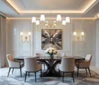 Eight Light Chandelier by Z-Lite - Jisele Collection, Rubbed Brass Finish - 4505-8RB