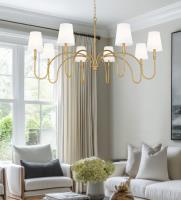 Eight Light Chandelier by Z-Lite - Jisele Collection, Rubbed Brass Finish - 4505-8RB