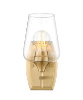 One Light Wall Sconce by Z-Lite - Joliet Collection, Burnished Brass Finish - 473-1S-BBR