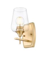One Light Wall Sconce by Z-Lite - Joliet Collection, Burnished Brass Finish - 473-1S-BBR
