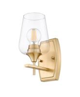 One Light Wall Sconce by Z-Lite - Joliet Collection, Burnished Brass Finish - 473-1S-BBR