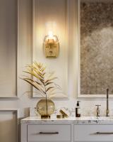 One Light Wall Sconce by Z-Lite - Joliet Collection, Burnished Brass Finish - 473-1S-BBR