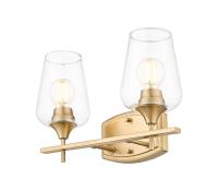 Two Light Vanity by Z-Lite - Joliet Collection, Burnished Brass Finish - 473-2V-BBR