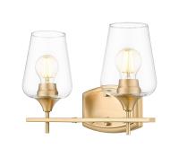 Two Light Vanity by Z-Lite - Joliet Collection, Burnished Brass Finish - 473-2V-BBR