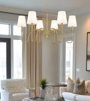 Six Light Chandelier by Z-Lite - Jisele Collection, Rubbed Brass Finish - 4505-6RB
