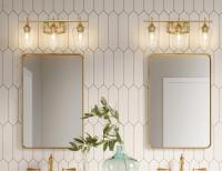 Three Light Vanity by Z-Lite - Joliet Collection, Burnished Brass Finish - 473-3V-BBR