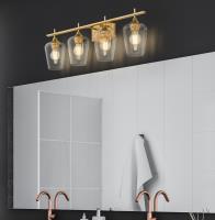 Four Light Vanity by Z-Lite - Joliet Collection, Burnished Brass Finish - 473-4V-BBR